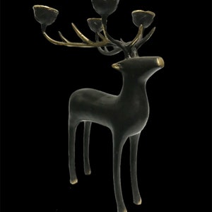 Deer Candle Holder, Living Room Decoration, Dinning Room Deco, Bronze Deer, Birthday Gift, Christmas Gift