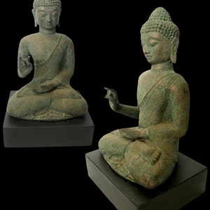 10.6 INCH Antique Buddha, buddha sculpture, spiritual gift, bronze buddha statue, rare item, buddha home decor statue, Valentine Day Gift