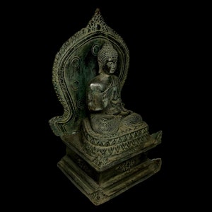 Bronze Buddha Statue, Buddha Skulptur, spirituelles Geschenk, Buddha Figur, buddhistischer Altar, antike Bronze Buddha Statue, Weihnachtsgeschenk