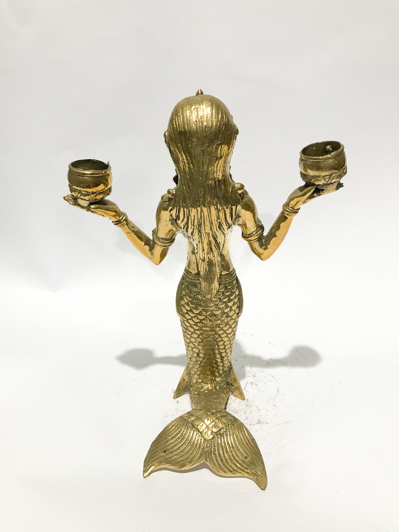 Mermaid Candle Holder ,home Decoration ,brass Mermaid ,birthday Gift