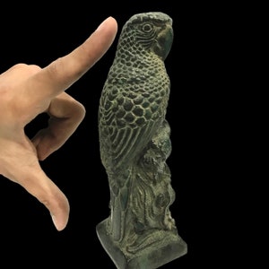 6.9 INCH Parrot, Bronze Animal, Animal Sclupture, Bird Figurine, Christmas Gift