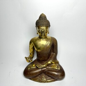 Bronze Buddha Statue, Buddha Skulptur, spirituelles Geschenk, Buddha Figur, buddhistischer Altar, antike Bronze Buddha Statue, Weihnachtsgeschenk