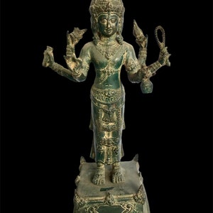 Bronze Brahma, Bronze Brahma, Bronze Statue, Spiritual Gift, Home Decor, Handmade, Rare Item, Antique Statue, Christmas Gift