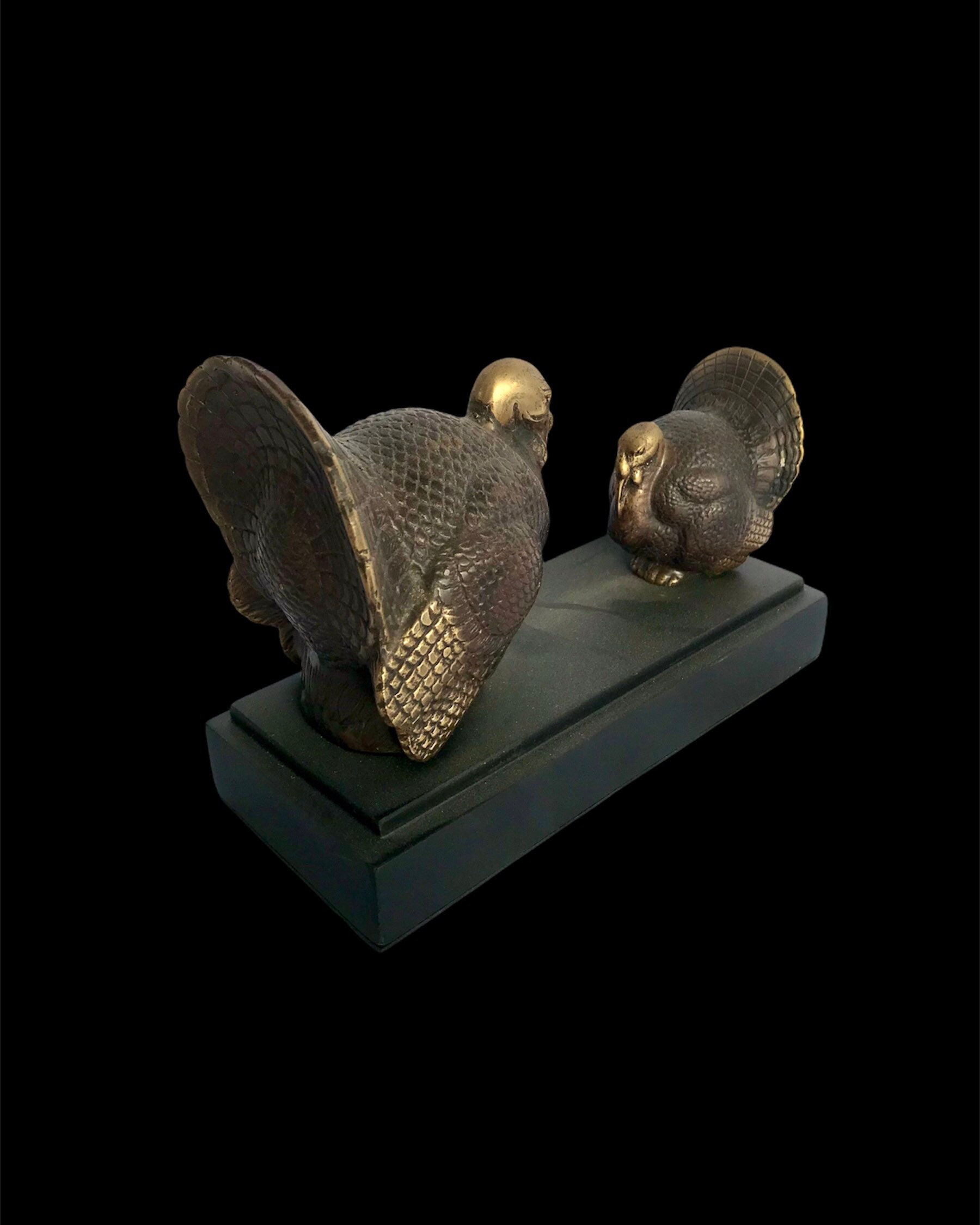 Turkey Statue Bronze Turkey Antique Animal Figurine Animal - Etsy UK