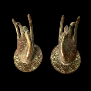 Hand Style Door Handle, Door Decoration, Bronze Decoration, Unique Door Handdle, 2 pcs of Bronze Door Handle, Christmas Gift