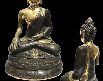 ブロンズ仏像彫刻、アンティーク仏像、仏像置物、仏壇、瞑想仏像、立像