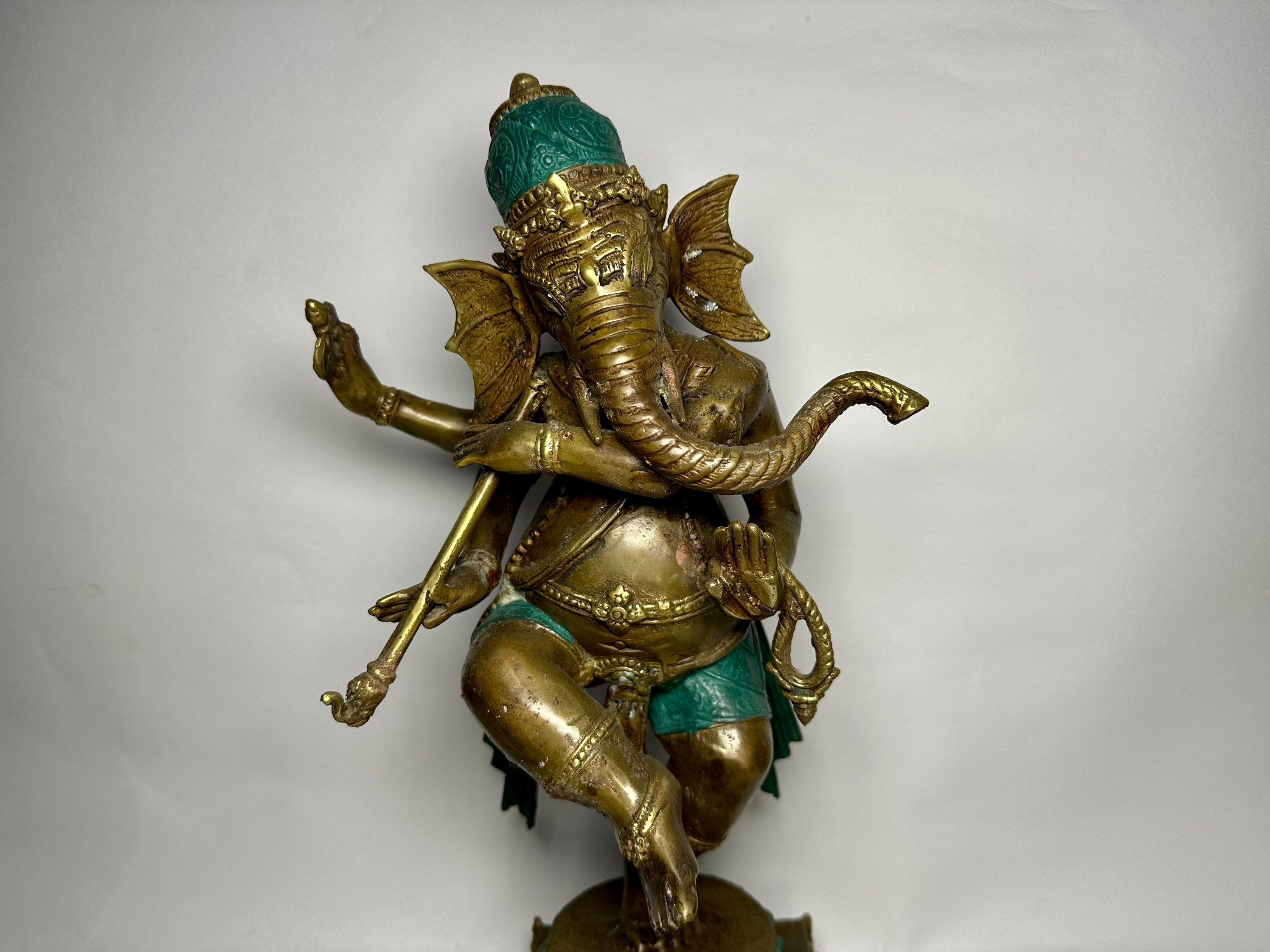 ガネーシャ ブロンズ像 18インチ ガネーシャ ブロンズ像、ヒンズー教の神、象の神、ガネーシャ