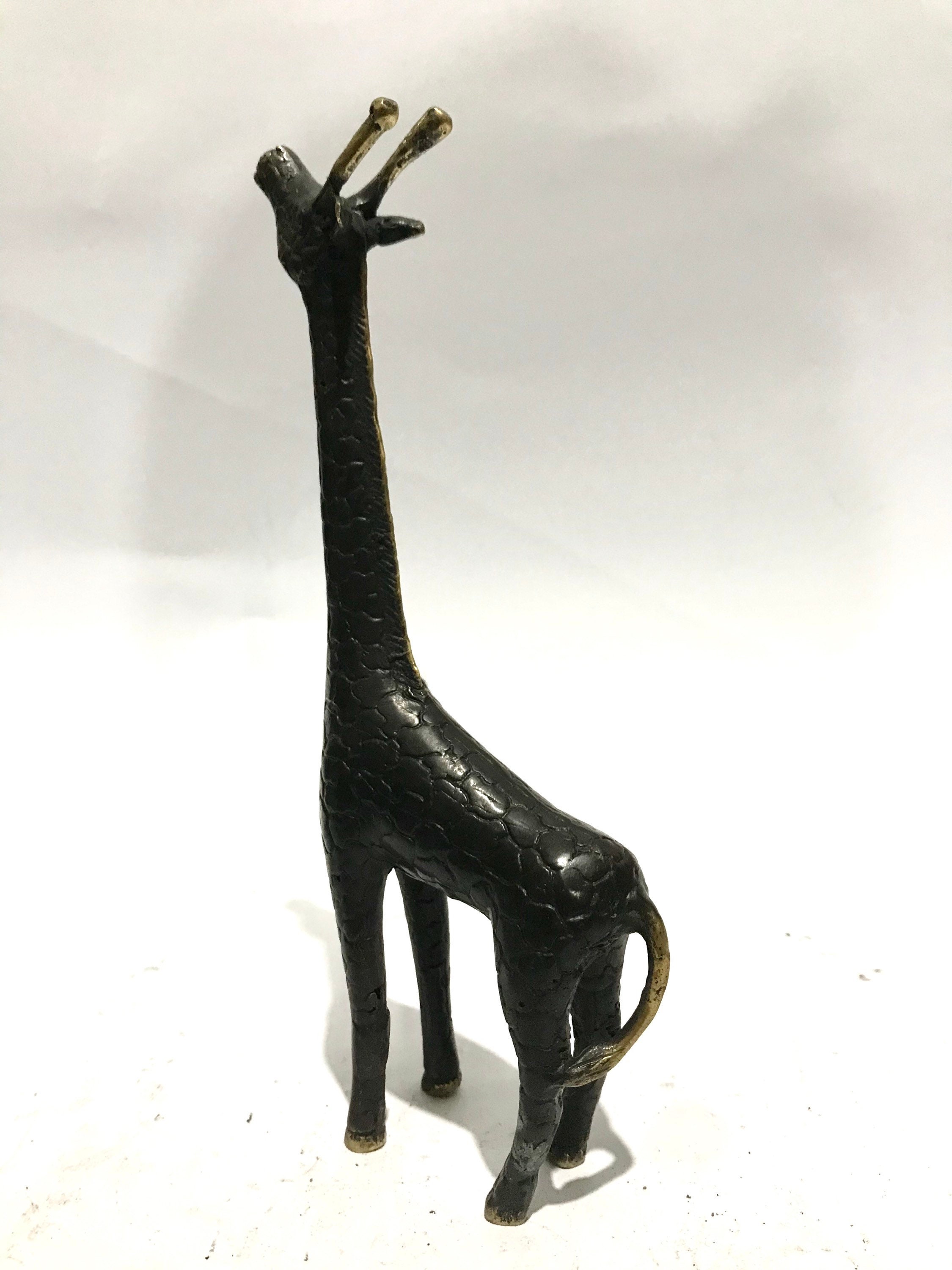 7.8 INCH Bronze Giraffe Animal Figurines Animal Lovers Art Etsy