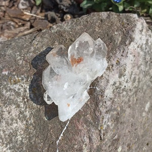 Rock Crystal Skeleton Quartz Elestial | Rock crystal step from Morocco, untreated | 58.3 grams