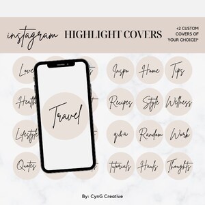 Minimalist Highlight Covers for Instagram | Instagram Highlight Covers | IG Highlight Covers | Instagram Story Highlight Covers | IG Covers