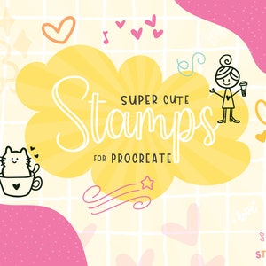 Procreate Brush Stamps - Procreate Doodle Stamps - Procreate Stamp Doodles - Handdrawn Doodle Stamps - Hand Drawn Digital Stamps - Stampsie