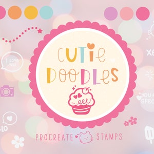 Procreate Brush Stamps - Procreate Doodle Stamps - Procreate Stamp Doodles -Hand Drawn Doodle Stamps - Kawaii Stamps - Cute Embellishments
