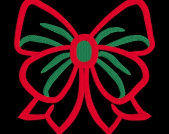 Bow Embroidery Design: Girl Bow Mini, 2 Designs (Digital Download)
