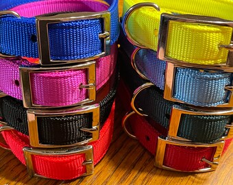 monogrammed dog collars nylon