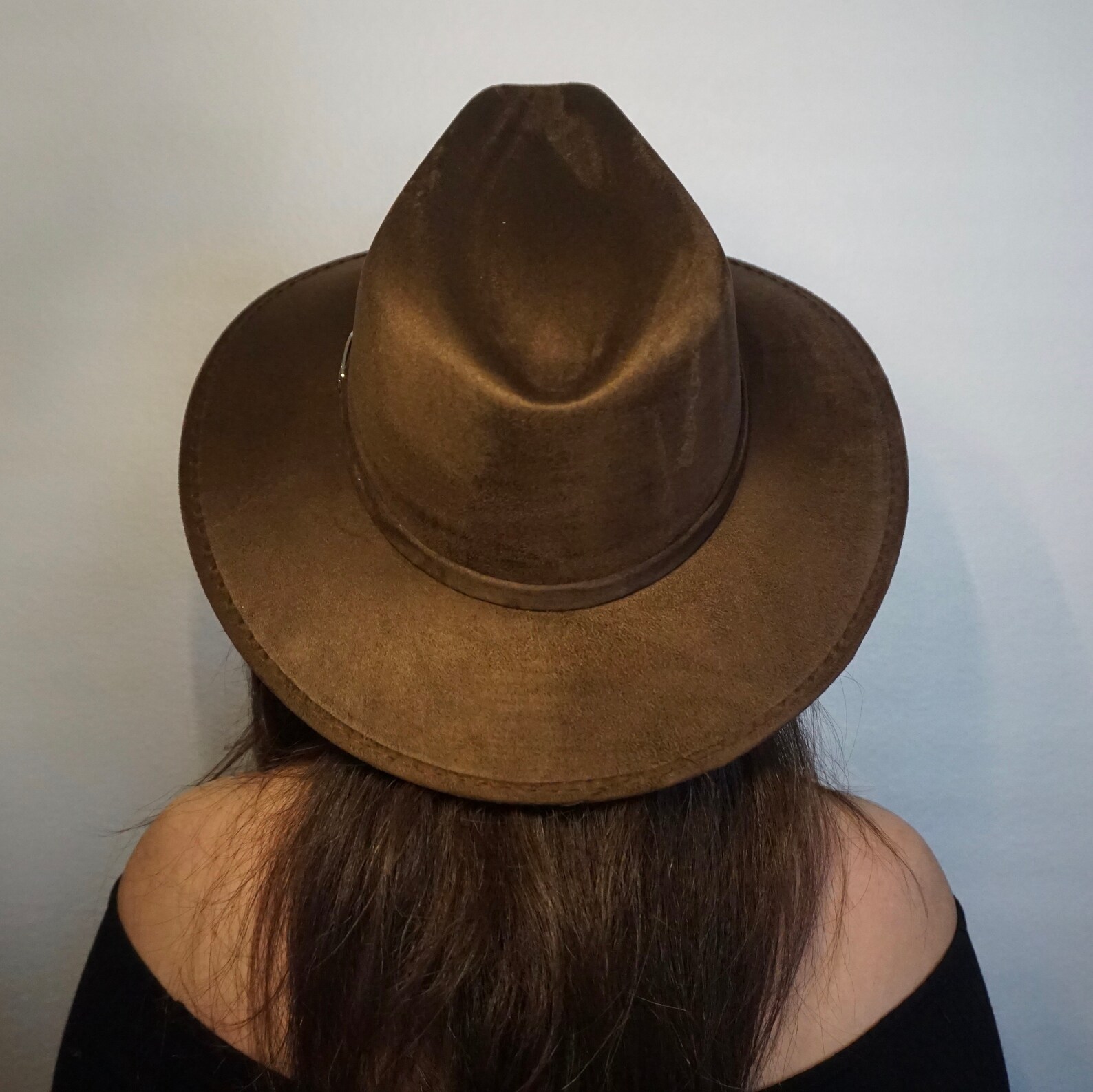 Brown Suede Hat suede hats sun hats women hats cowgirl Etsy