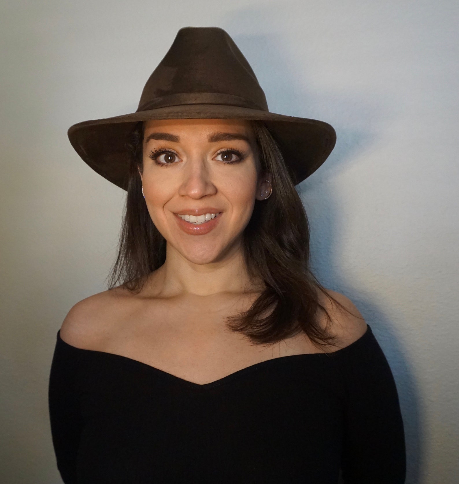 Brown Suede Hat suede hats sun hats women hats cowgirl Etsy