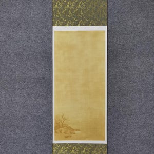Leere hängende Rolle für Ihre Malerei Kalligraphie Kunst, Hirsch und Weide Muster, Art Essentials