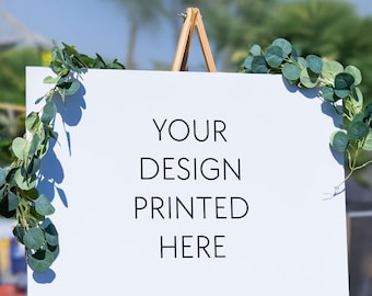 Your Own Design Welcome Sign - Customised Printed Welcome Any Custom Designs Signage - Large Personalised Custom Event Or Party Sign