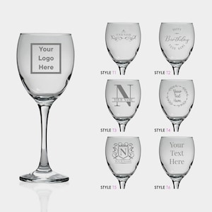 Personalised Wine Glass Engraved Custom Etched Bespoke Glass Any Text Custom Gift for Red Wine Glassware White Wine Cup