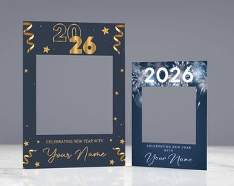 Customisable Selfie Frame Bespoke New Year New Years Eve Party 2026