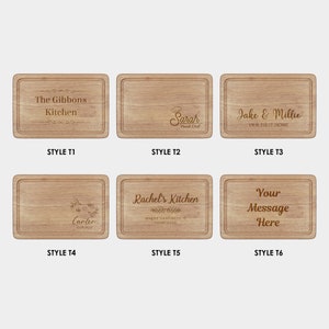 Personalised Chopping Board Engraved Wooden Cutting Board