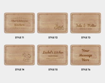 Personalised Chopping Board Engraved Wooden Cutting Board