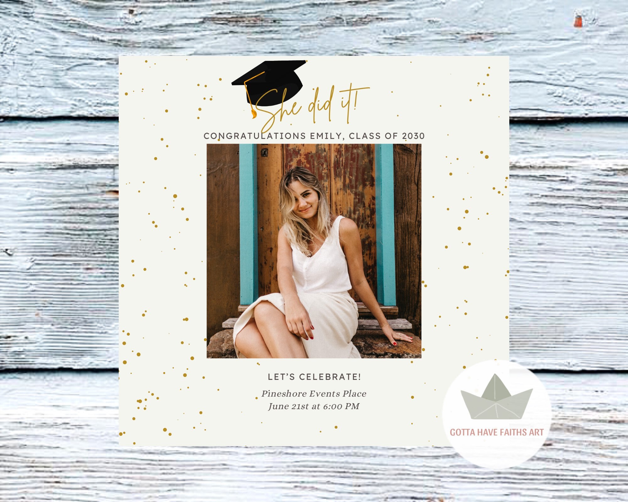 Digital Graduation Party Invitation Customizable Etsy