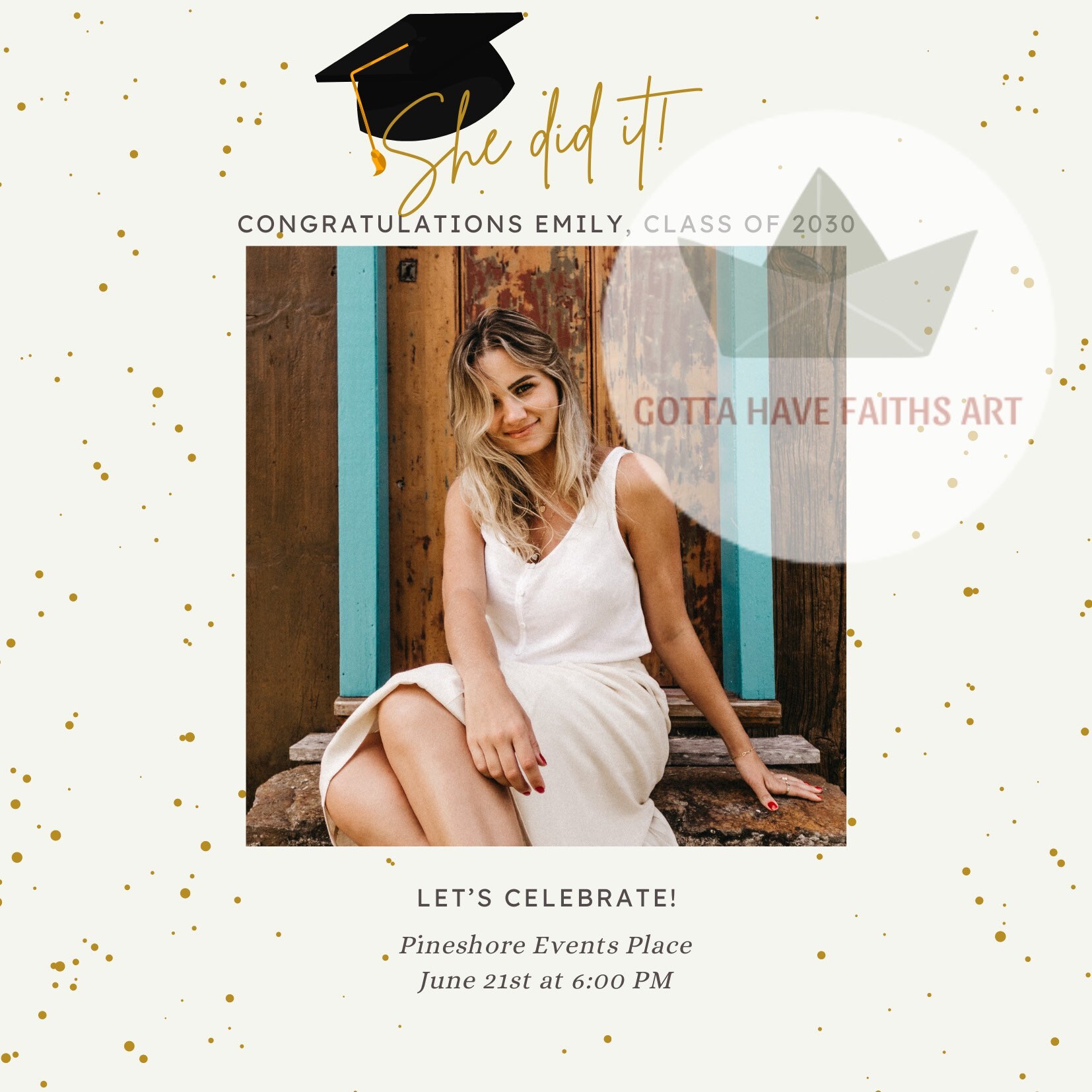 Digital Graduation Party Invitation Customizable Etsy