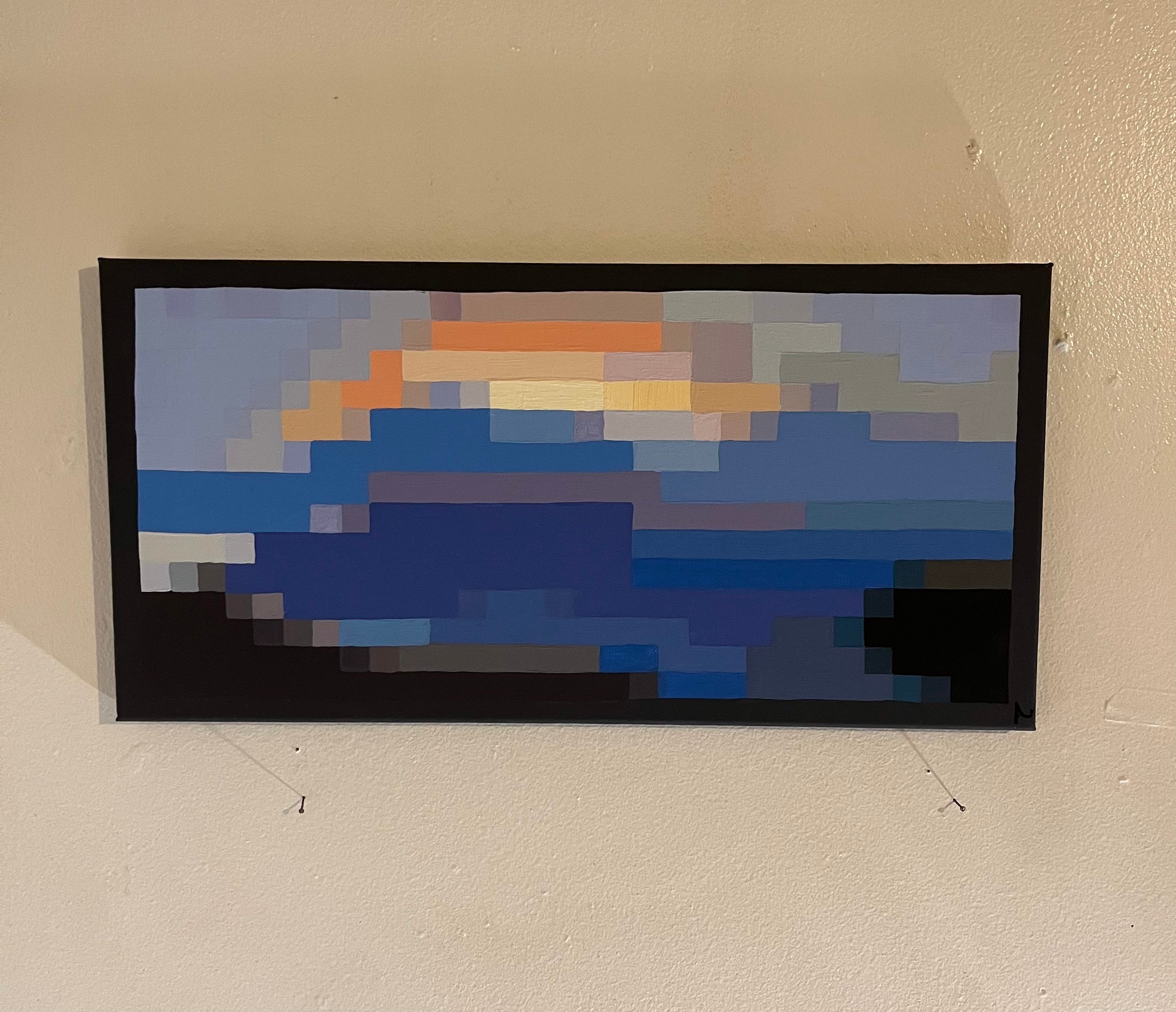 Sunset Painting From Minecraft.  Etsy Australia