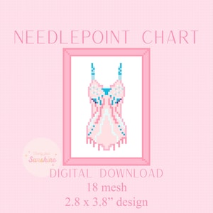 Gráfico de bordado para amantes, gráfico de pintura para bordado, descarga digital, PDF NDLPT, malla 18