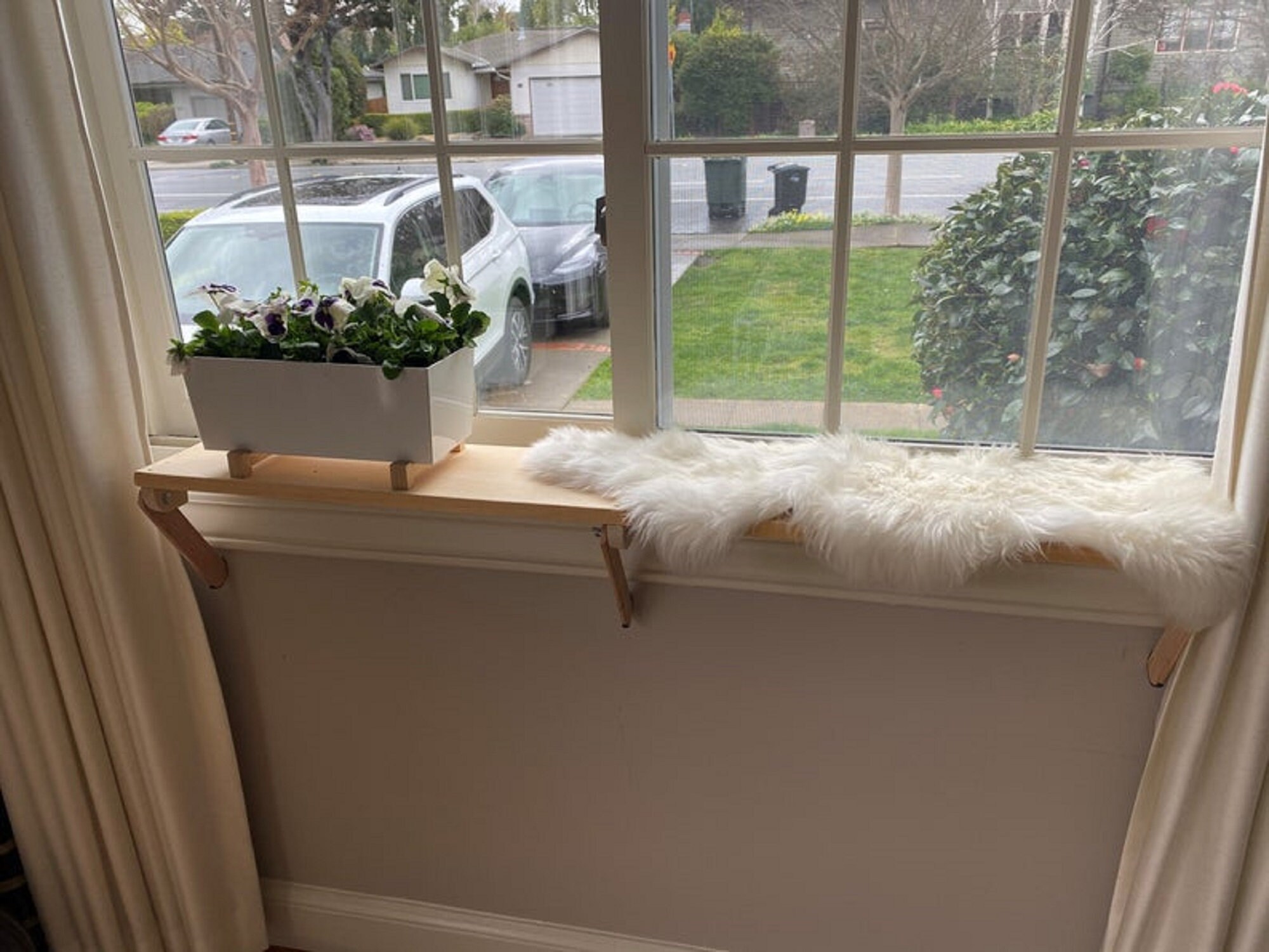 Flower Shelf/ Window Sill Shelf/ No Tools Installation/ No Etsy