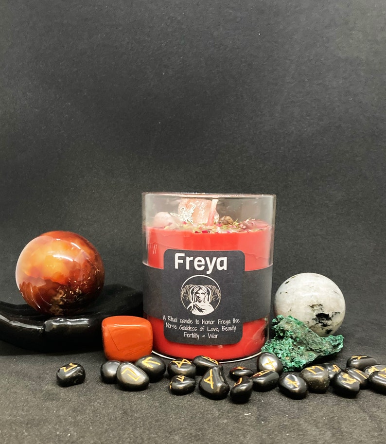 Freya Ritual Candle Freya Offering Candle Norse Goddess Etsy Canada