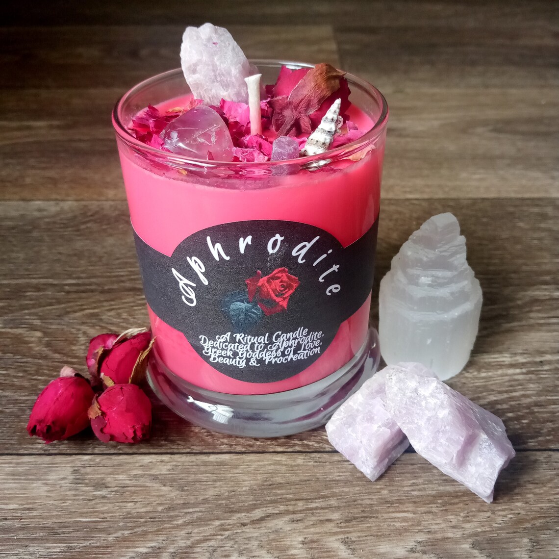 Aphrodite Ritual Candle Goddess Candle Altar Decor Etsy