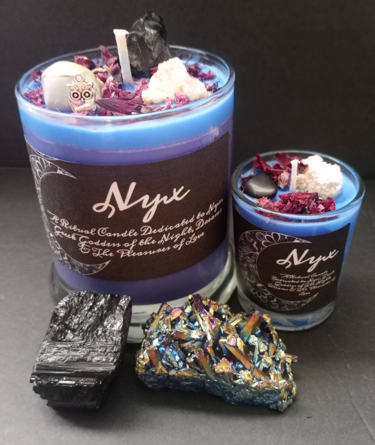 Nyx Goddess Candle Ritual Candle Altar Decor Witch Candle Etsy