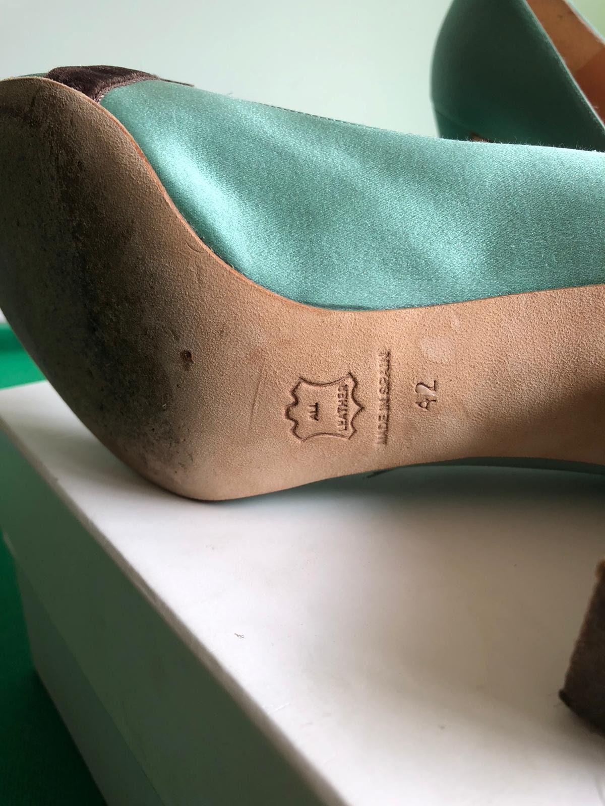 lk bennett turquoise shoes