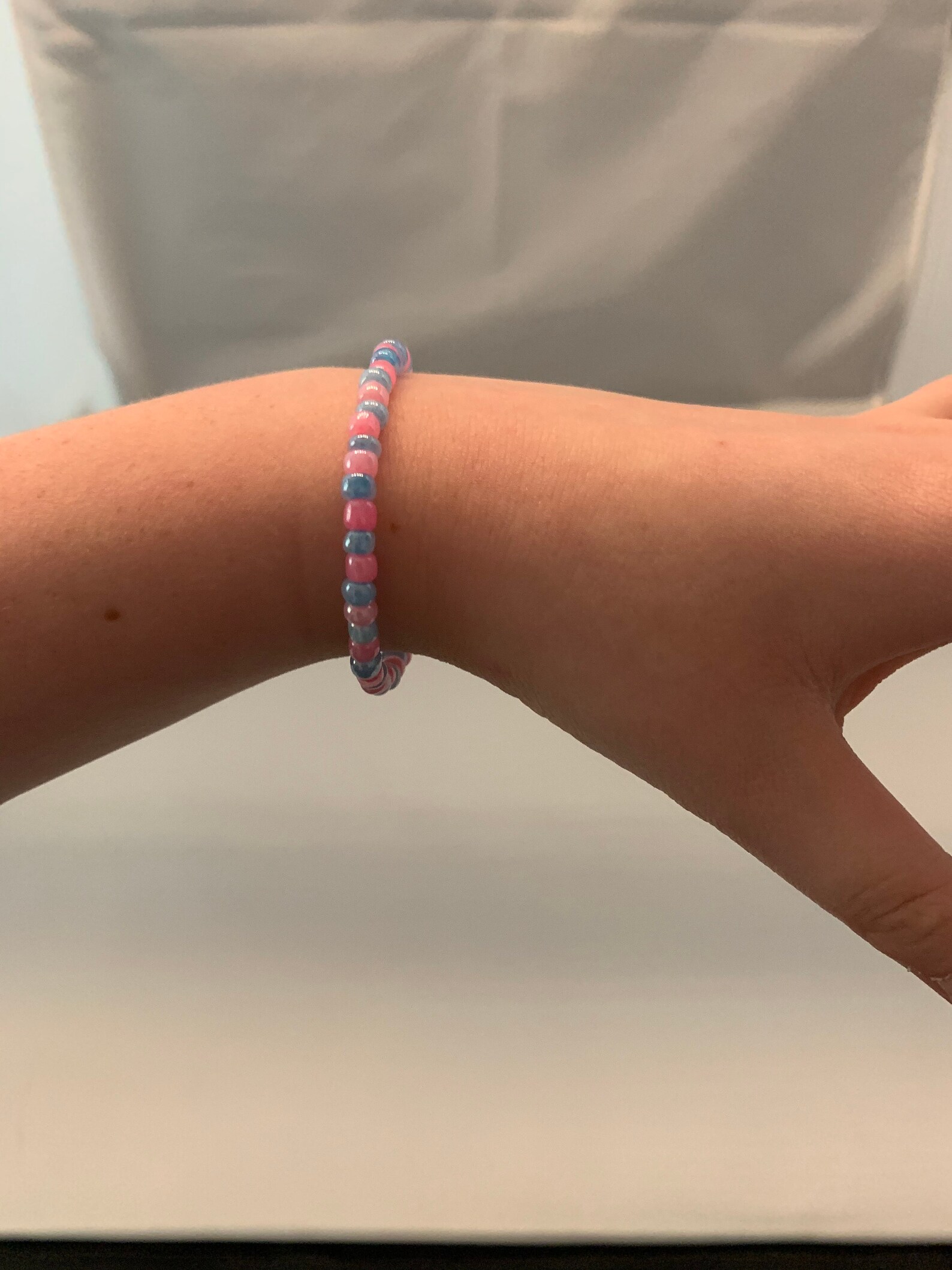 Pink and blue bracelet meaning Clearance
