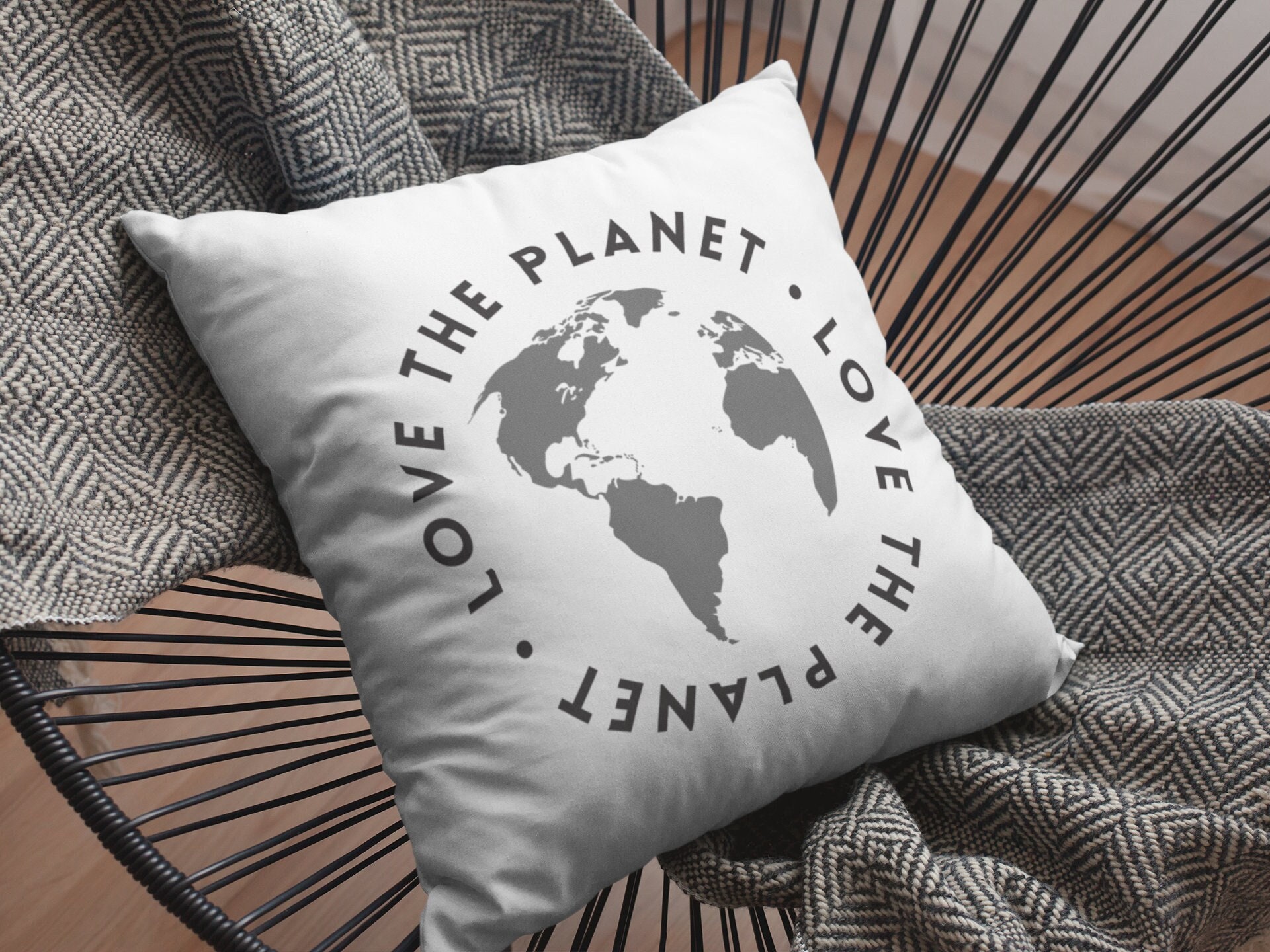 Coussin Décoratif Love The Planet Maps World