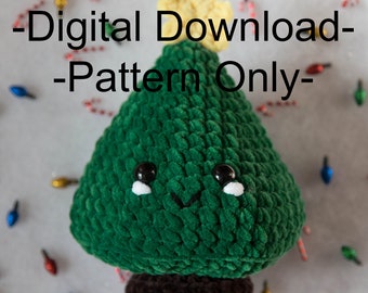 Crochet Christmas tree pattern - PDF DIGITAL DOWNLOAD -