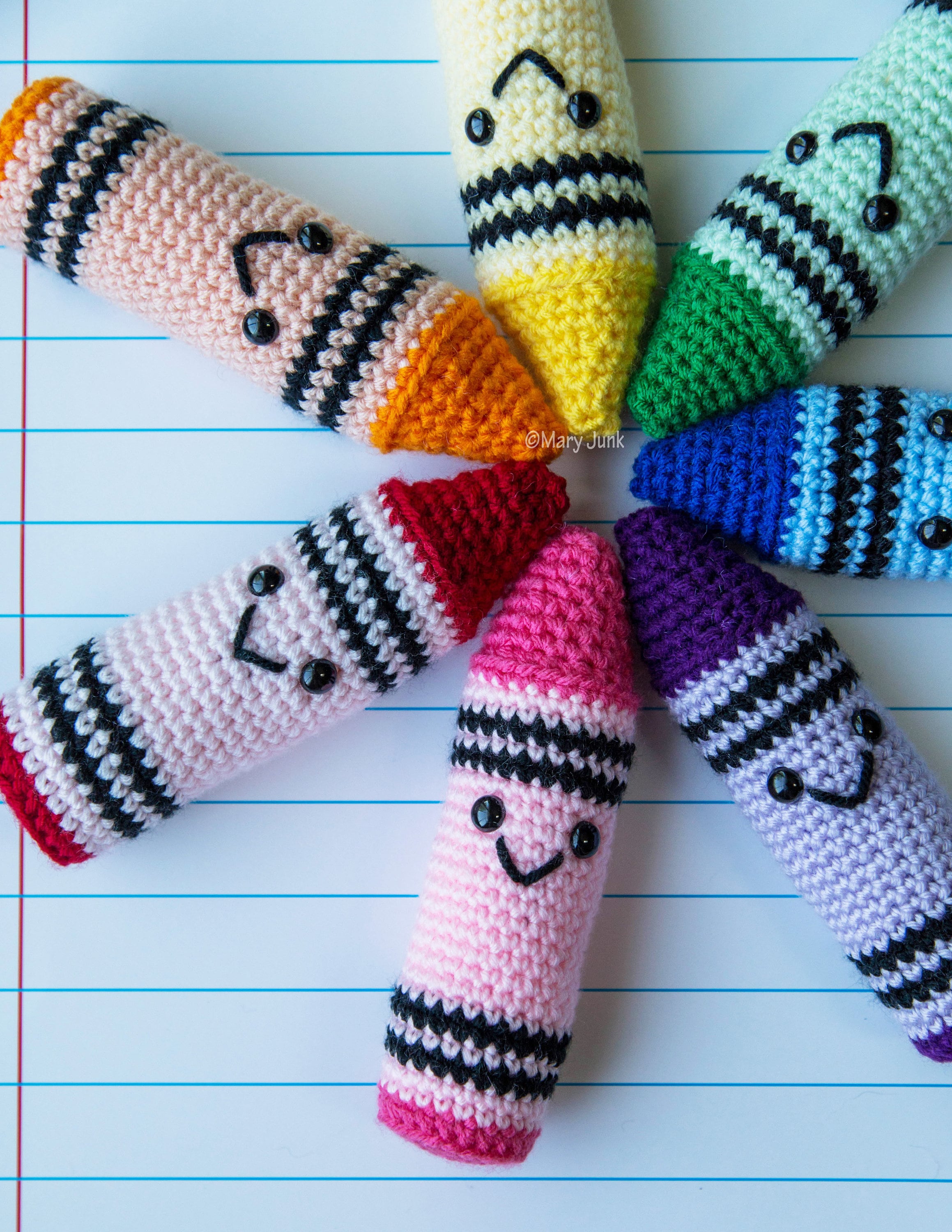 Crochet Crayon Pattern PDF DIGITAL DOWNLOAD Etsy