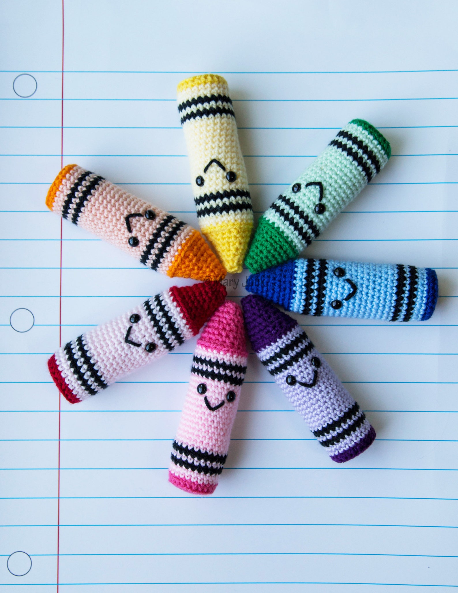 Crochet Crayon crochet pattern by Mary's Yarn Basket