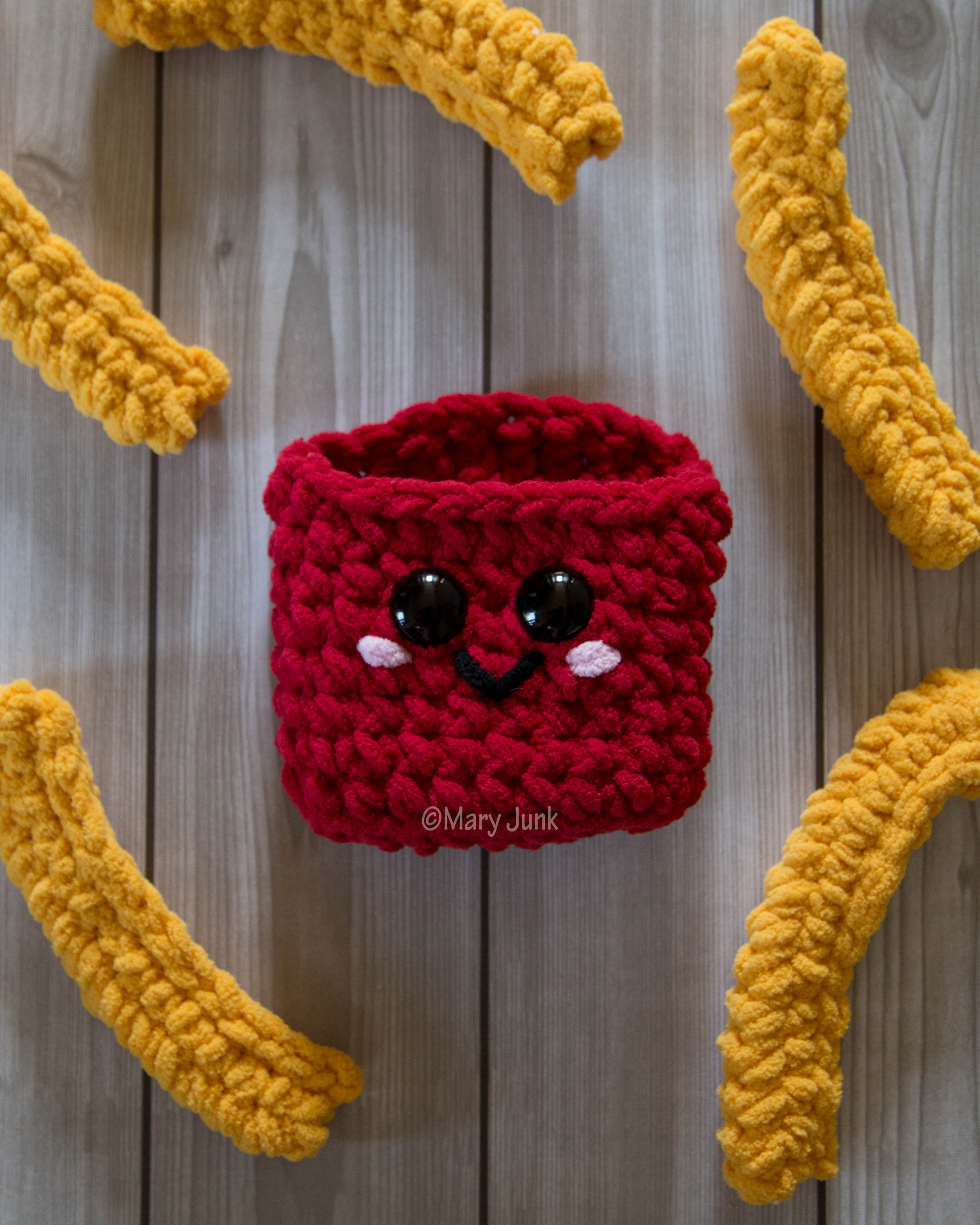 Crochet French Fries Pattern PDF DIGITAL DOWNLOAD Etsy