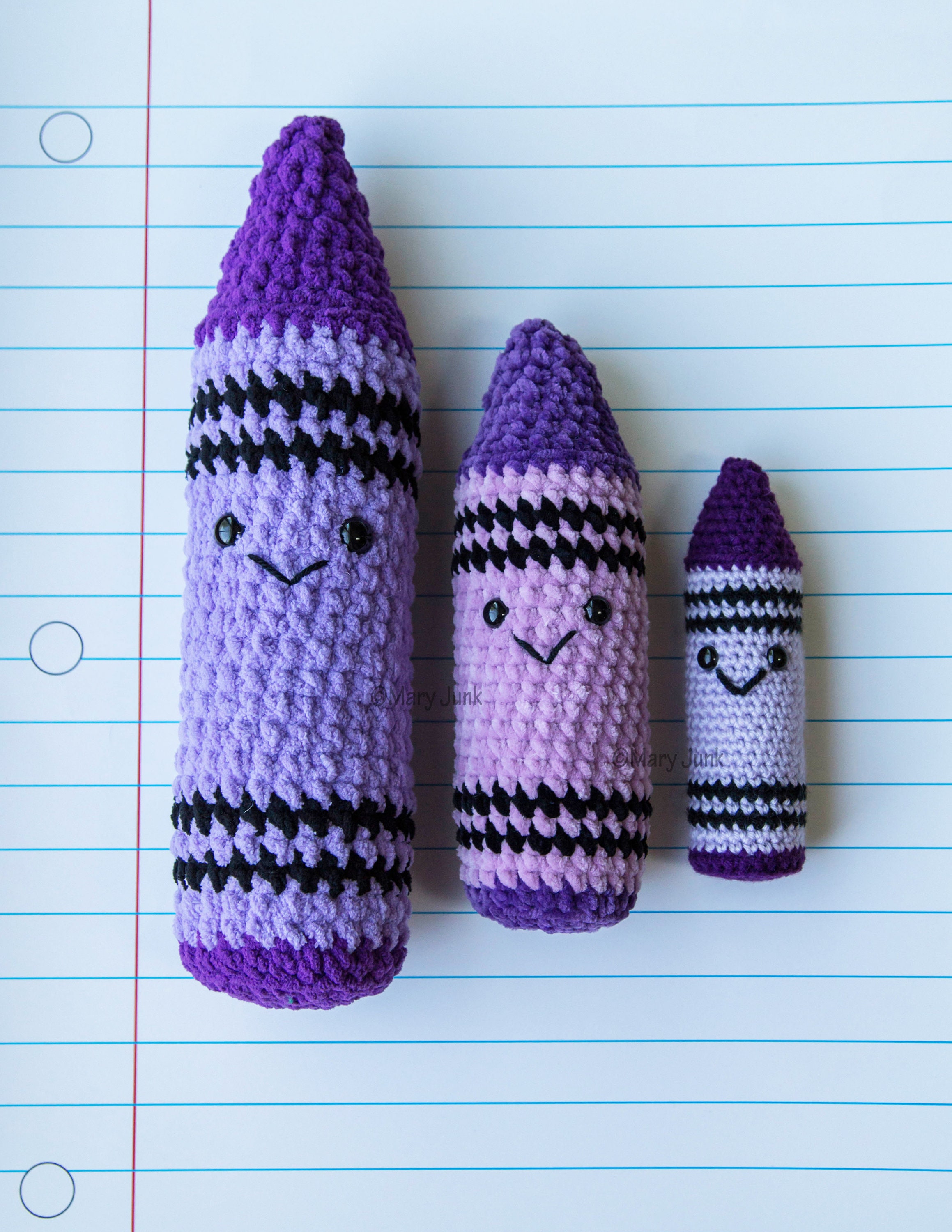 Crochet Crayon Pattern PDF DIGITAL DOWNLOAD Etsy