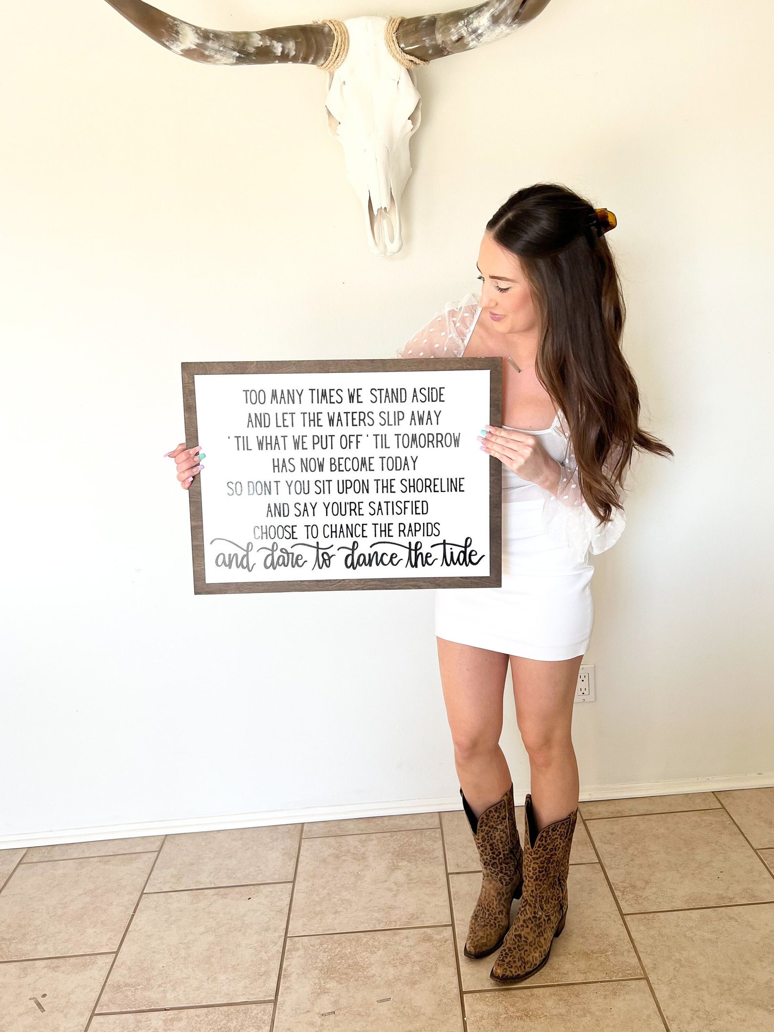 Garth Brooks 'the River' Lyrics Custom Lyric Sign Etsy