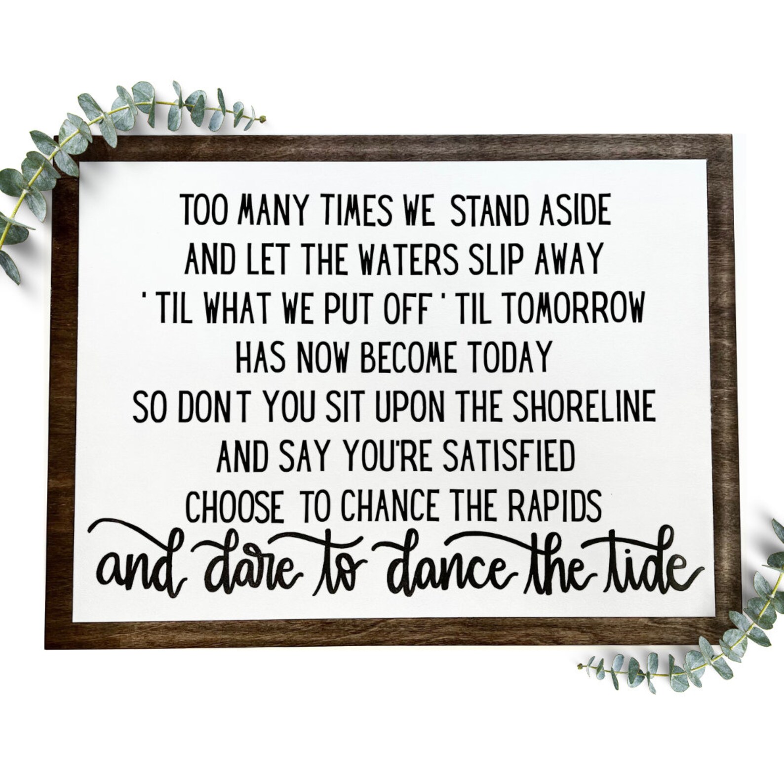 Garth Brooks 'the River' Lyrics Custom Lyric Sign Etsy