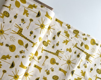 Spectacle by Christian Robinson in Sunbeam (yellow) Cotton and Steel | Half Yard | Shop Closing- 30% OFF EVERYTHING- 1 Yard Minimum