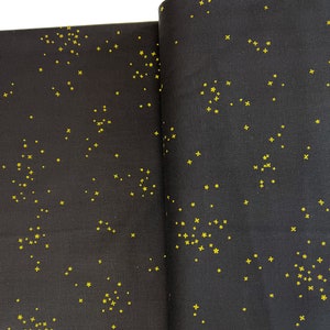 Cotton and Steel Basics- Freckle in Midnight Dream Metallic Fabric | Sold by 1/2 Yard | 30% OFF EVERYTHING- 1 Yard Minimum