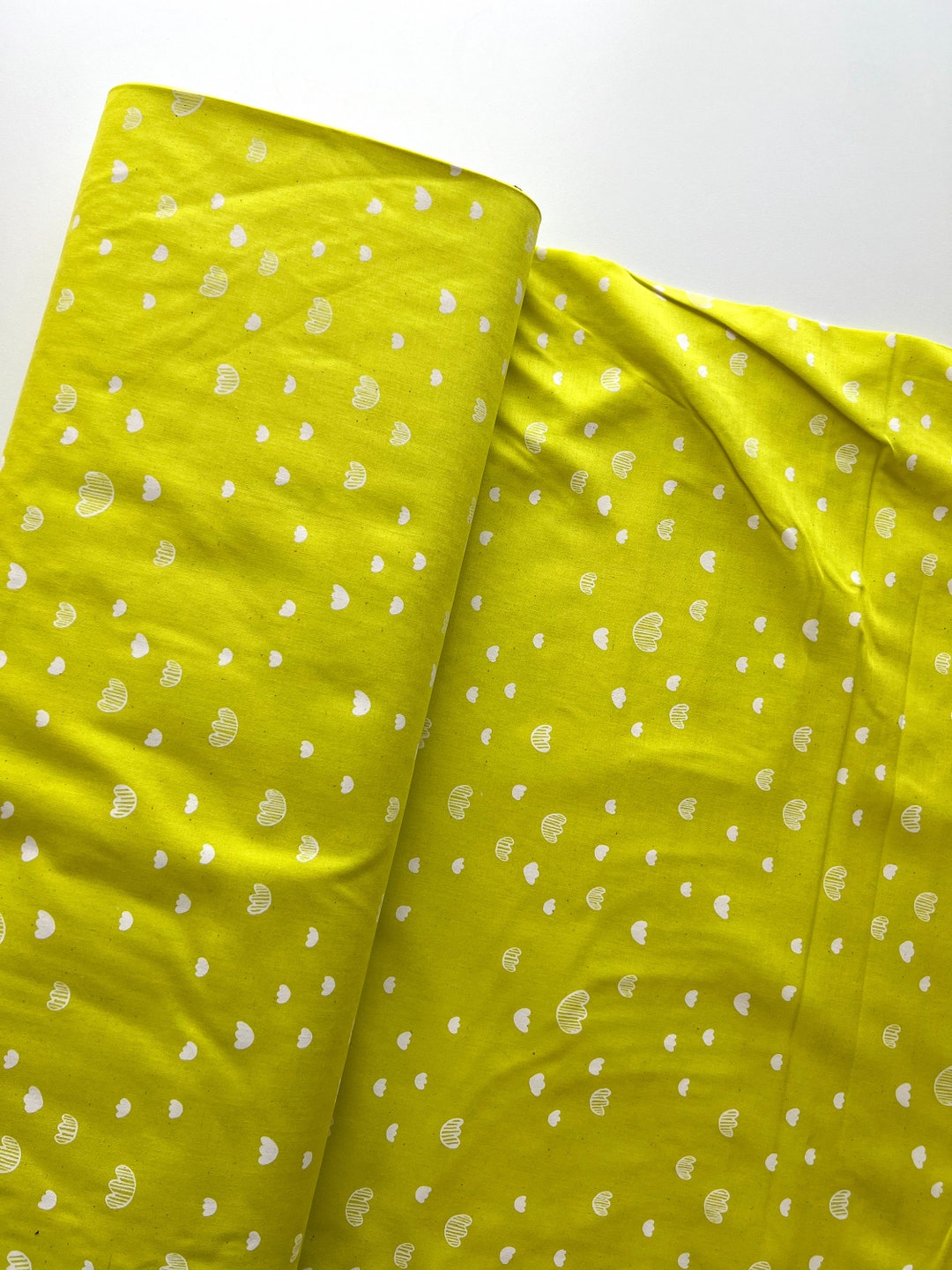 Cotton and Steel Print Shop Meadow Citrus Unbleached From Etsy