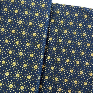 Yours Truly in Heartburst | Cotton and Steel | Gold Metallic Fabric | Half Yard | Shop Closing- 30% OFF EVERYTHING- 1 Yard Minimum