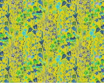 Posie in Chartreuse - Sally Kelly Gardenia | Half Yard | Shop Closing- 30% OFF EVERYTHING- 1 Yard Minimum