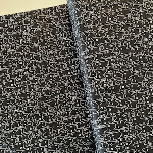 Having a Meowment - Dear Stella Black Cat Fabric | Sold by 1/2 Yard | 30% OFF EVERYTHING- 1 Yard Minimum